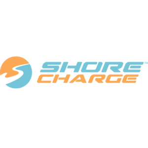 ShoreCharge logo in blue and orange